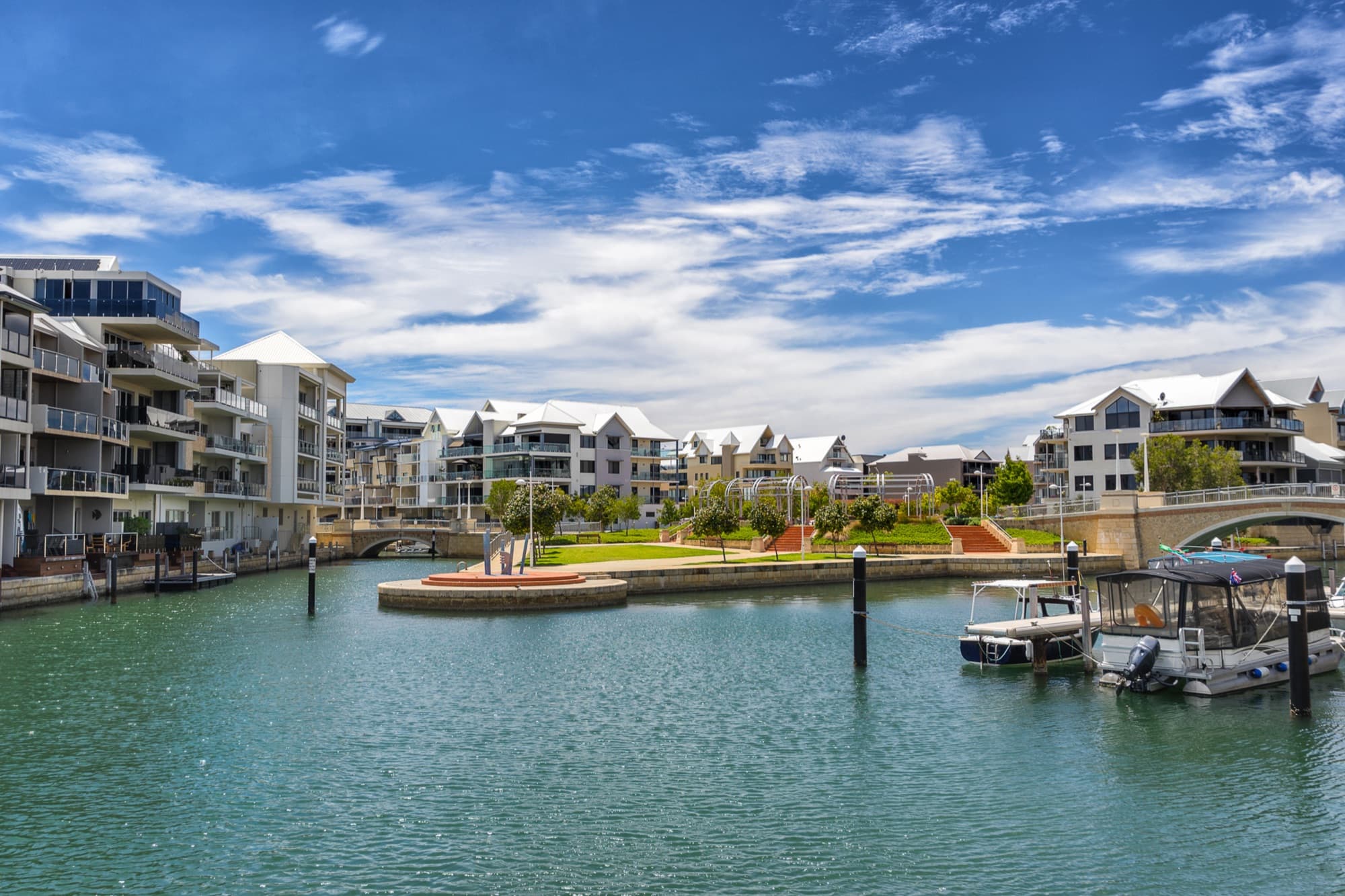 Mandurah waterfront and canal-front housing